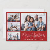 メリークリスマスレッド6写真 シーズンカード (正面)
