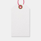 メリークリスマスレッド&グリーンウォーターリース ギフトタグ (裏面)