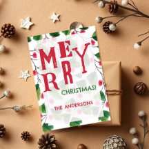 メリークリスマスレッド&グリーンウォーターリース