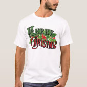メリークリスマスレッド&グリーン Tシャツ (正面)
