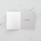 メリークリスマスレッド&ホワイトスノーフレーク シーズンカード (内部)