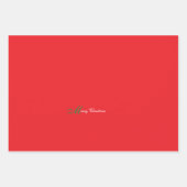 メリークリスマスレッド ラッピングペーパーシート (正面3)