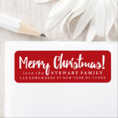 メリークリスマスレッド ラベル (インサイチュ)