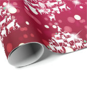 メリークリスマスレッド《写真》ぼけ味ヤギのクリスマスツリー ラッピングペーパー (ロールコーナー)