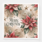 メリークリスマスレッド&金ゴールドポインセチア (正面)