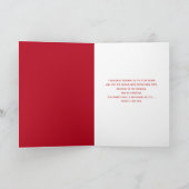 メリークリスマスレッド（鳥）ショウジョウコウカンチョウオンブランチ カード (内部)