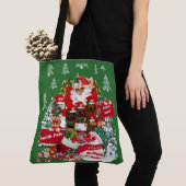 メリークリスマスレディーズトートバッグ トートバッグ (クローズアップ)