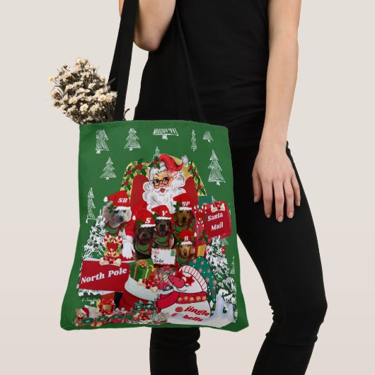 メリークリスマスレディーズトートバッグ トートバッグ (クローズアップ)