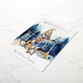 メリークリスマスレディ格言オンブルーフォレスト 箔シーズンカード