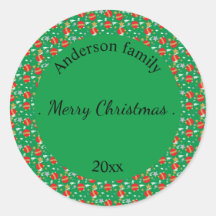 メリークリスマスレトロの名前と日付の場所