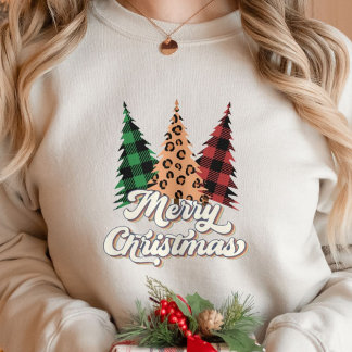メリークリスマスレトロクリスマス スウェットシャツ