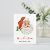 メリークリスマスレトロサンタクロース シーズンポストカード (スタンド正面)