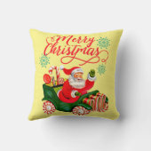 メリークリスマスレトロサンタクロースinキャンディカー クッション (裏面)