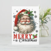 メリークリスマスレトロサンタ シーズンカード (スタンド正面)