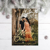 メリークリスマスレトロスクリプト 箔シーズンカード