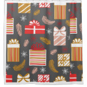 メリークリスマスレトロスターズ シャワーカーテン (正面)