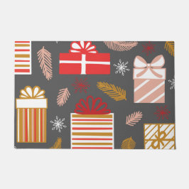 メリークリスマスレトロスターズ ドアマット