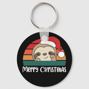 メリークリスマスレトロスロッスクリスマスキーチェーン キーホルダー