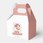 メリークリスマスレトロタイポグラフィサンタピンクハット フェイバーボックス (裏面サイド)