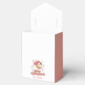 メリークリスマスレトロタイポグラフィサンタピンクハット フェイバーボックス (オープン)