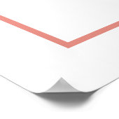 メリークリスマスレトロタイポグラフィサンタピンクハット ポスター (角)