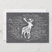 メリークリスマスレトロタイポグラフィ家族写真 シーズンカード (裏面)