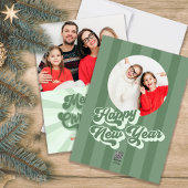 メリークリスマスレトロタイポグラフィ2枚 シーズンカード