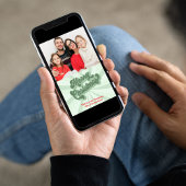 メリークリスマスレトロタイポグラフィ2枚 シーズンカード