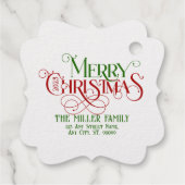 メリークリスマスレトロタイポグラフィ フェイバータグ (裏面)