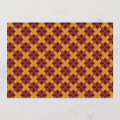 メリークリスマスレトロミッドセンチュリーパターン シーズンカード (裏面)