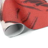 メリークリスマスレトロヴィンテージサンタクロース ラッピングペーパー (ロールコーナー)