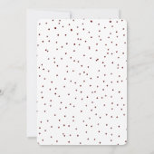 メリークリスマスレトロヴィンテージタイポグラフィドット 招待状 (裏面)