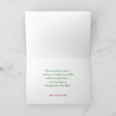 メリークリスマスレトロ写真グリーティングカード シーズンカード (内部)