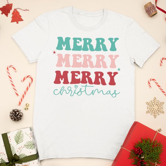 メリークリスマスレトロ Tシャツ