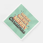 メリークリスマスレトロgroovy 3dデザイン文字 (コーナー)