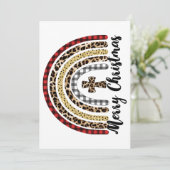 メリークリスマスレパードプリントクロス シーズンカード (スタンド正面)