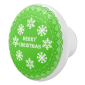 メリークリスマスレース セラミックノブ (右)