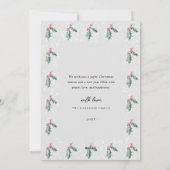 メリークリスマスレ素朴ッドトラックフラットホリデーカード シーズンカード (裏面)