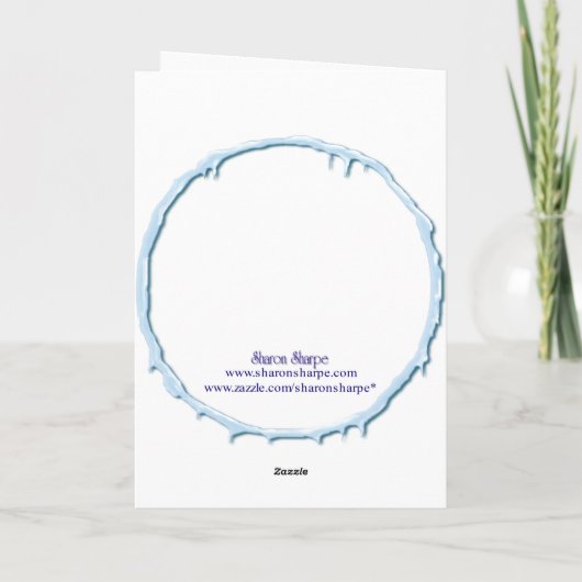 メリークリスマスログキャビンバイシャロンシャープ シーズンカード (裏面)