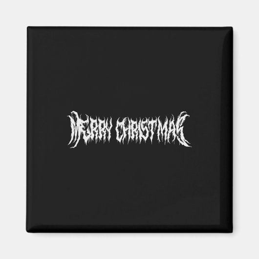 メリークリスマスロックスタイル マグネット (正面)