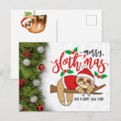 メリークリスマスロッスホリデーカードハガキ シーズンポストカード (正面/裏面)