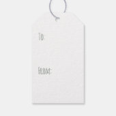 メリークリスマスロットワイラードッグクリスマスツリー ギフトタグ (裏面)