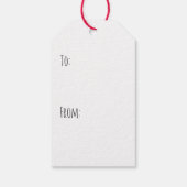 メリークリスマスロットワイラードッグクリスマスツリー ギフトタグ (裏面)