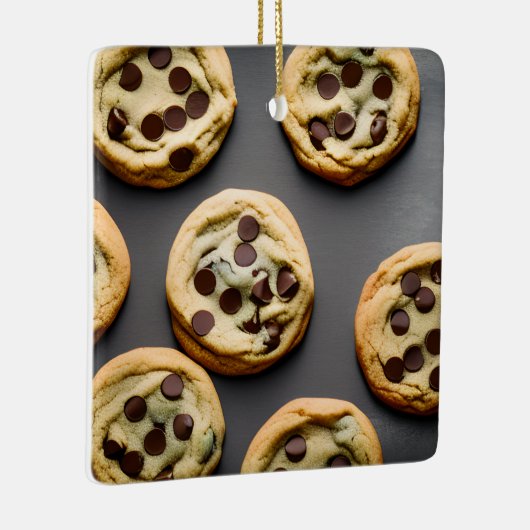 メリークリスマスワイア生地 | おもしろい Cookie Pun セラミックオーナメント (右)