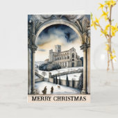 メリークリスマスワイズモンマジュールアビー カード (黄色い花)