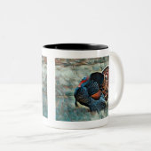 メリークリスマスワイルドターキーツートーンコーヒーマグ ツートーンマグカップ (正面右)