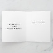 メリークリスマスワイルドフラワーホリデーグリーティング カード (内部)