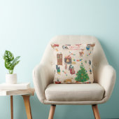 メリークリスマスワイルドライフおもしろい クッション (椅子)