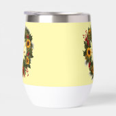 メリークリスマスワインサンフラワーリースホリージョイ (右面)