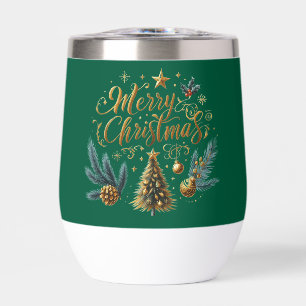 メリークリスマスワインタンブラー